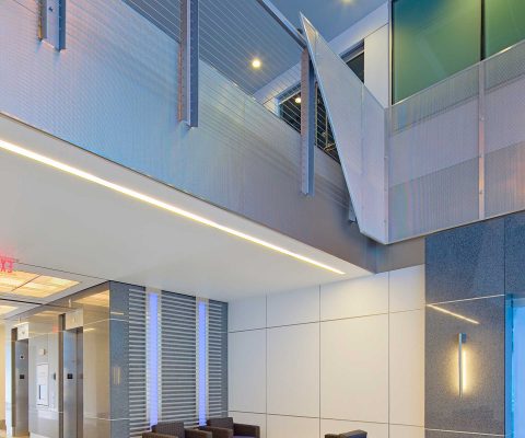 Lobby at 4600 East Washington office building