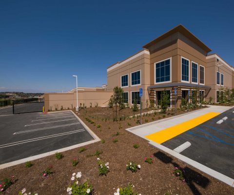 Parking spaces at Corona Crossroads Business Park