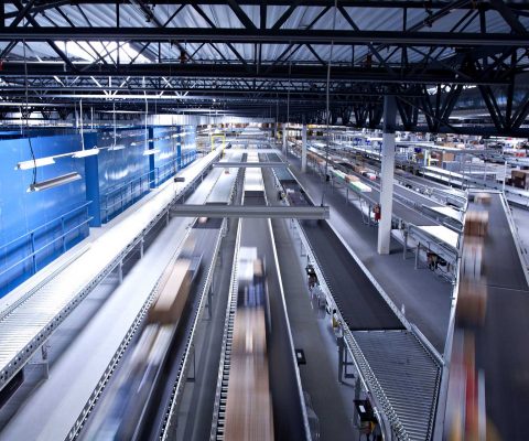 Conveyor system at W. W. Grainger distribution center
