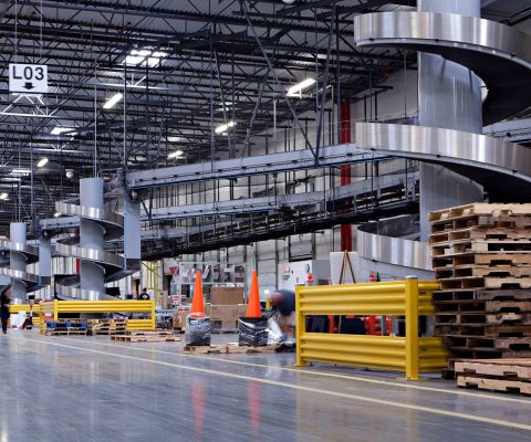 Conveyor system at W. W. Grainger distribution center
