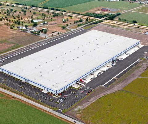 Aerial view of PetSmart distribution center