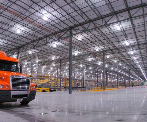Interior of PetSmart distribution center