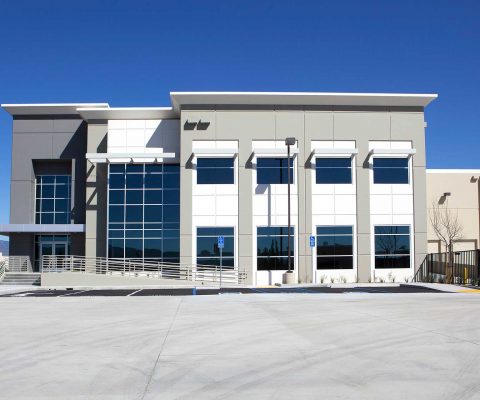 Exterior of Redlands Business Center industrial facility