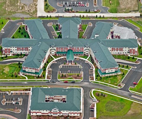 Aerial view of Senior Star at Weber Place