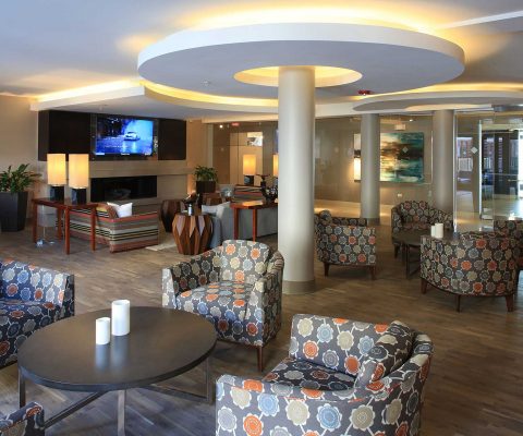 Lobby at Tapestry Glenview apartment residence