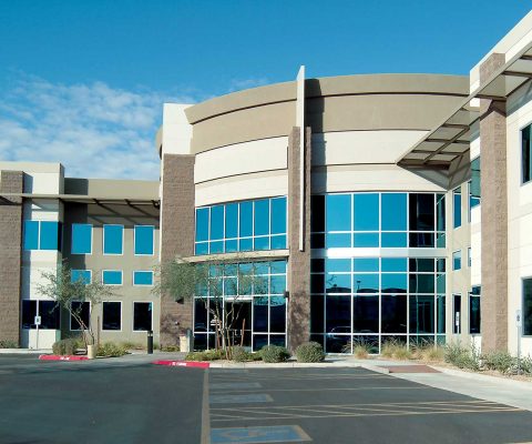 Office building entrance at Thunderbird Office Park @ 101