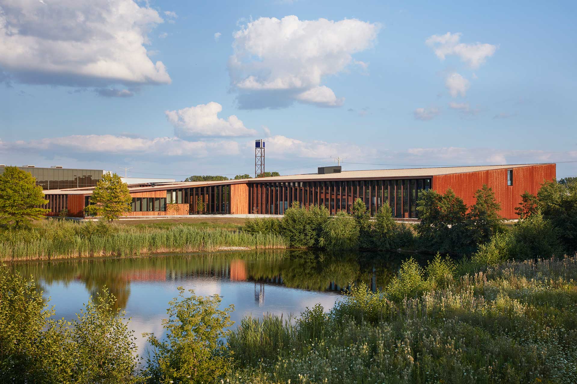 Exterior of Trumpf Smart Factory office and showroom facility